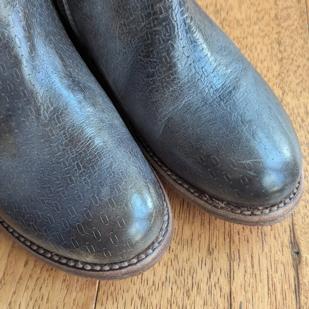 Bed Stu Manchester‎ Tall Boots Brown Distressed Leather Womens 7 Lace Up Western